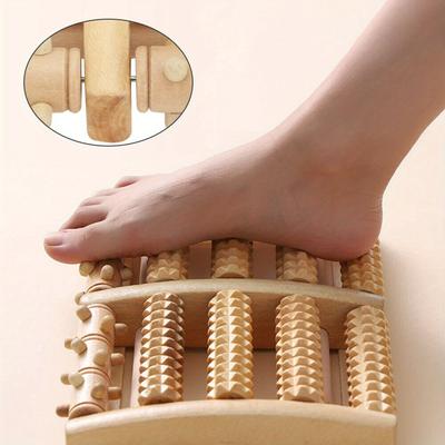 TEMU Foot Massager For With 10 Wooden Rollers Massager Roller Foot Roller Image