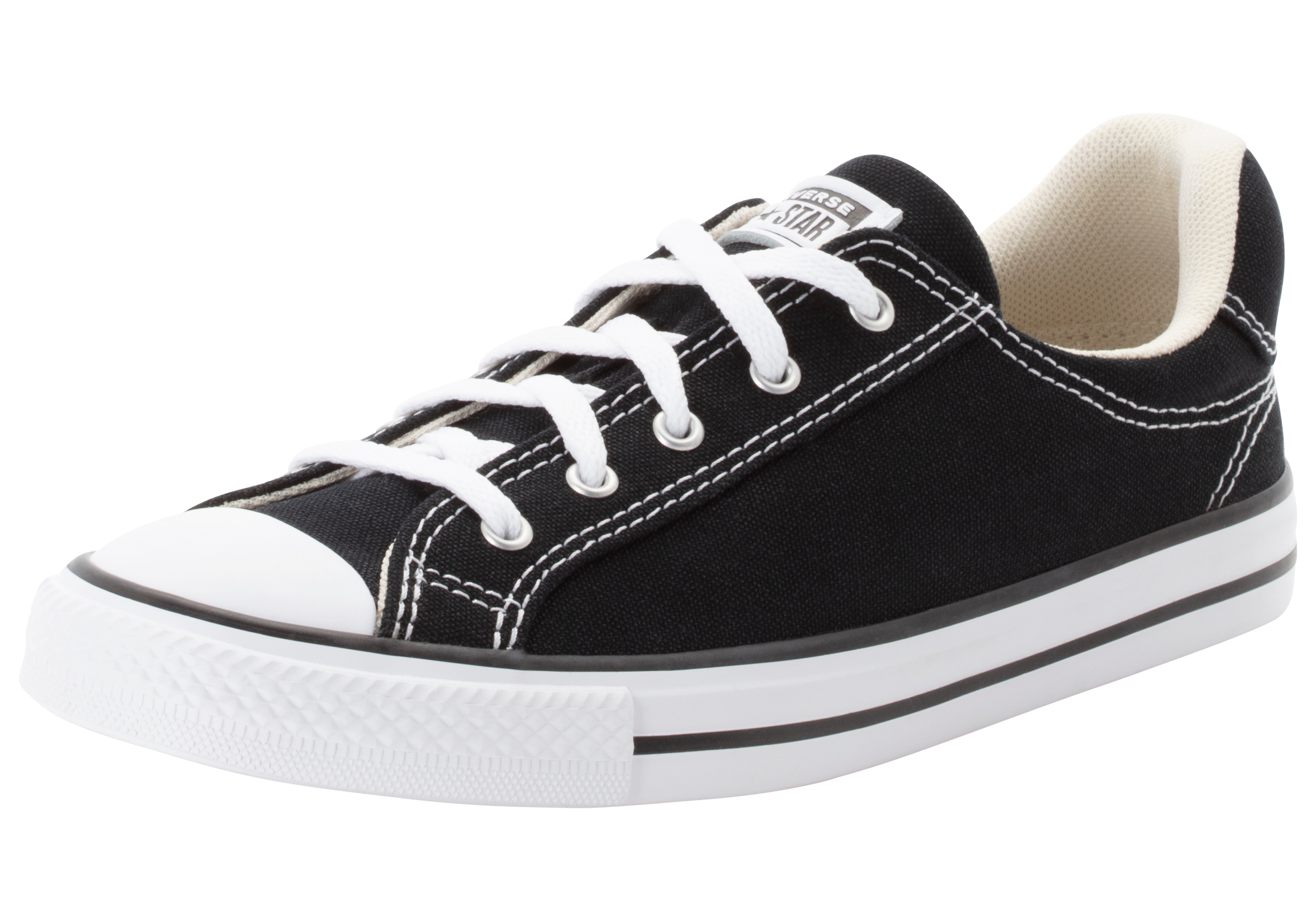 Sneaker CONVERSE "CHUCK TAYLOR ALL STAR DAINTY LUCKY", Herren, Gr. 40, schwarz-weiß (schwarz, weiß, schwarz), Textil, Schuhe Sneaker