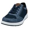 Sneaker BUGATTI, Herren, Gr. 46, blau, Textil, Lederimitat, sportlich, Schuhe, Freizeitschuh, Halbschuh, Schnürer mit Kontrastbesatz an der Ferse