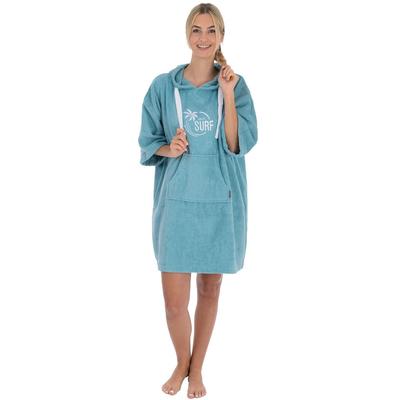 Badeponcho WEWO FASHION "8500", blau, L:88cm, Frottier, Hausmäntel, Oversize Image