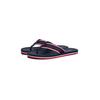 Zehentrenner TOMMY HILFIGER "COMFORT HILFIGER BEACH SANDAL", Herren, Gr. 44, bunt (dunkelblau, weiß, rot), Textil, casual, Schuhe, Sommerschuh, Strandschuh mit plakativem Logo-Schriftzug