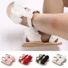 Süße 0–18 Monate Baby, niedliche Blumendekoration, offene Sommersandalen, Prinzessin, lässige Gummisohle, rutschfeste Sandalen, Wanderschuhe
