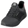 Keilsneaker BUGATTI, Herren, Gr. 41, schwarz (schwarz, grau), Textil, sportlich, Schuhe, Freizeitschuh, Halbschuh, Schürer mit Kontrastbesatz an der Ferse