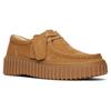 Slip-On Sneaker CLARKS "Torhill Bee", Damen, Gr. 39, braun (hellbraun), Nubukleder, casual, Schuhe, Plateausneaker, Halbschuh, Slipper mit Wechselfußbett