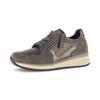 Keilsneaker GABOR "CAPRI", Damen, Gr. 42, bronzefarben, taupe, Veloursleder, Lederimitat, metallic, casual, Schuhe, Freizeitschuh, Halbschuh, Schnürschuh in Extraweite K