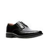 Schnürschuh CLARKS "Tilden Walk", Herren, Gr. 44, schwarz (schwarz leather), Leder, elegant, Schuhe, Freizeitschuh, Halbschuh, Schnürschuh mit modischer Ziernaht