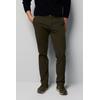 Chinos MEYER "M5 Chino", Herren, Gr. 32, Länge 30, grün (oliv), 98% Baumwolle;2% Elasthan, unifarben, slim fit lang, Hosen, im unifarbenem Design