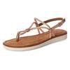 Riemchensandale TAMARIS, Damen, Gr. 37, rosa (rosa, glitzer), Ziegenveloursleder, Textil, modisch, Schuhe, Plateau, Sandalette, Sommerschuh mit glänzenden Strasssteinchen