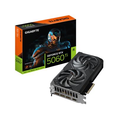 GIGABYTE Grafikkarte "GeForce RTX 5060 Ti WINDFORCE OC 16G Grafikkarte – 16 GB GDDR7, 128 Bi", eh13, Grafikkarten