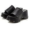 Pantolette FRENCH CONNECTION, Damen, Gr. 36, schwarz, Obermaterial: 100% Rindsleder. Futter: 100% Rindsleder. Decksohle: 100% Synthetik. Laufsohle: 100% Synthetik, unifarben, modisch, Schuhe, Mule, Sandale, offener Schuh aus Leder mit modischer...