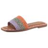 Pantolette TAMARIS, Damen, Gr. 42, orange, oliv, flieder, Bast, modisch, Schuhe, Blockabsatz, Sommerschuh, Strandschuh, zweifarbige Bast-Umrandung