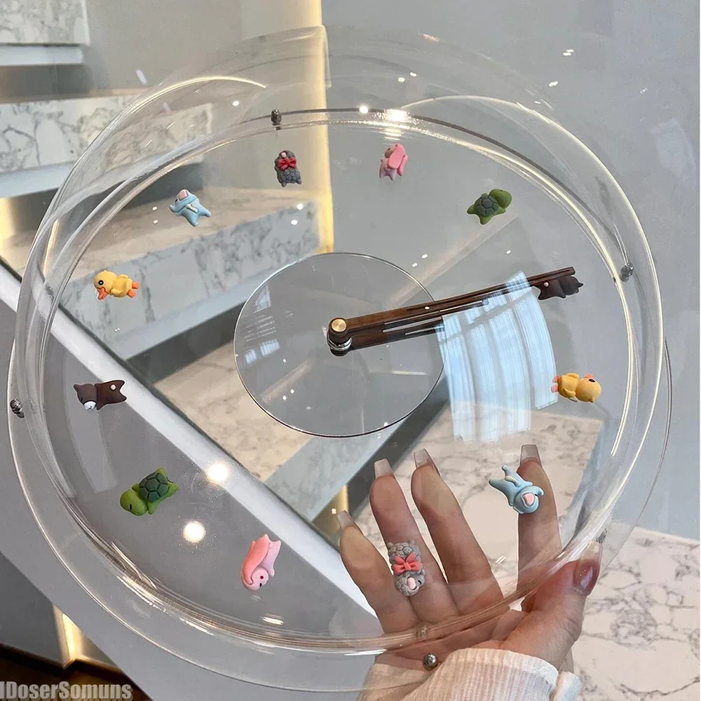 Frühling Breeze Blase Uhr Cartoon Stille Gehen Sekunden Wanduhr Bobo Uhr Personalisierte Wanduhr Hause Dekorativ