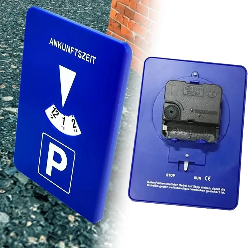 Auto-Park-Timer-Disc, digitales LCD-Display – Zeitrekorder für die Ankunft von Fahrzeugen für Strafverfolgung, leicht ablesbares Autozubehör Image