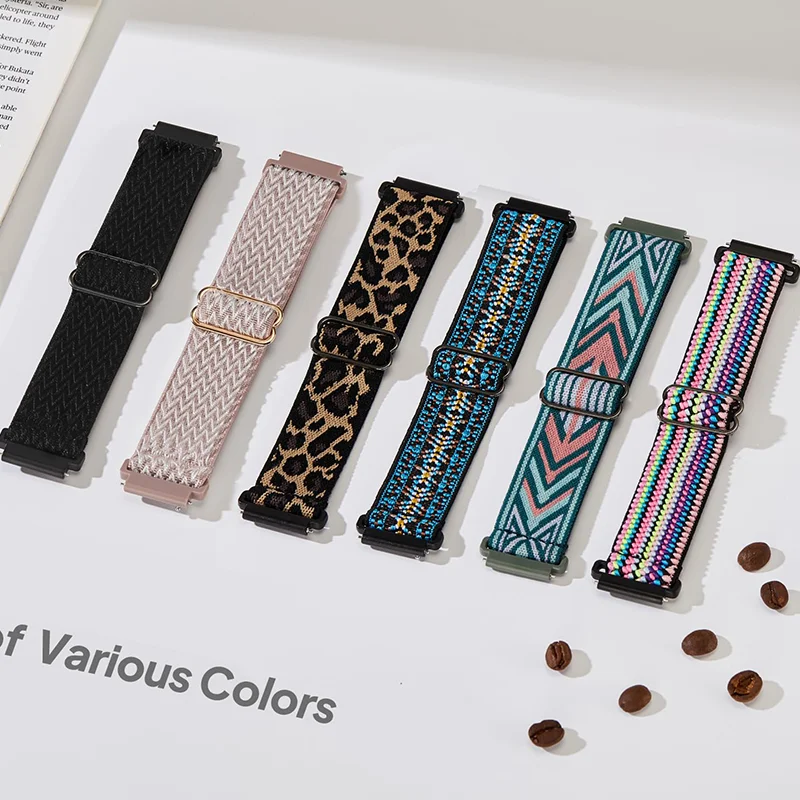 Glänzende elastische Bänder für Amazfit GTS 4-3-2-2e-mini/bip-U-S-lite/Stratos 2 20 mm/22 mm Band Bohemian Pride Armband gtr-4-3-3pro-2e Image