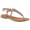 Riemchensandale TAMARIS, Damen, Gr. 38, rosa (rosa, glitzer), Leder, glänzend, modisch, Schuhe, Sandalette, Sommerschuh, Festtagsschuh, funkelnde Strasssteinchen