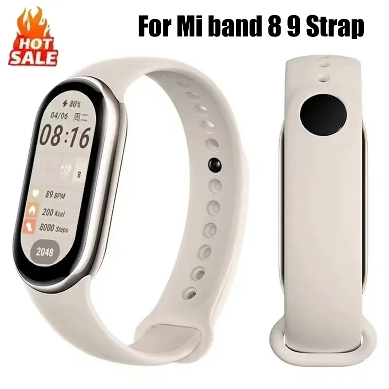 Sport Silikon Armband für Xiaomi Mi Band 9 NFC Ersatz Armband Gürtel für Xiaomi Mi Band 8/9 Armband Smartwatch Zubehör Image