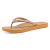 Zehentrenner TAMARIS, Damen, Gr. 42, orange kombiniert, Lederimitat, casual, Schuhe, Sommerschuh, Schlappen, Strandschuh in Flechtoptik
