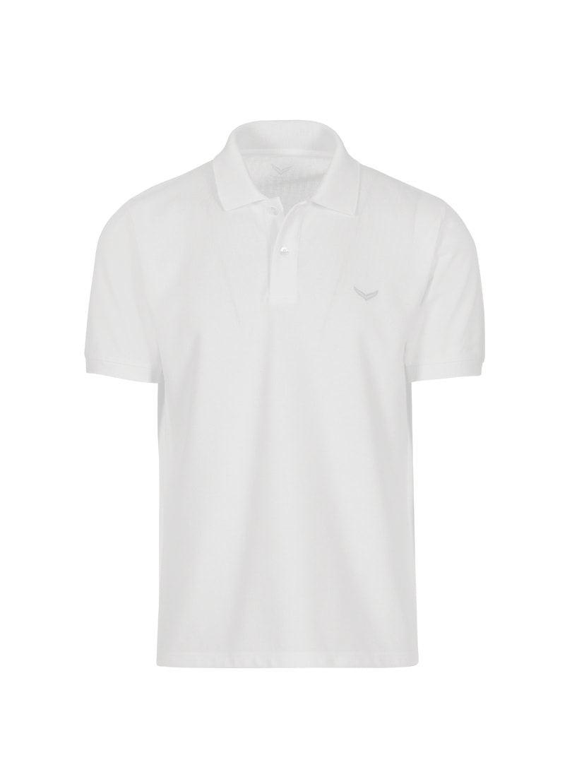 Poloshirt TRIGEMA "TRIGEMA Poloshirt DELUXE Piqué", Baby, Gr. 80, weiß, 100% Baumwolle, Shirts Image