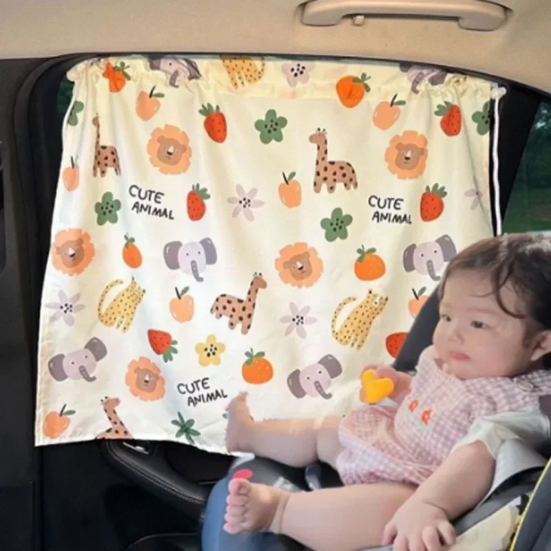 Neue Saugnapf Vorhang Im Auto Fenster Sonnenschutz Abdeckung Cartoon Seite Fenster Sonnenschirm UV Schutz Für Kind Baby Kinder Image
