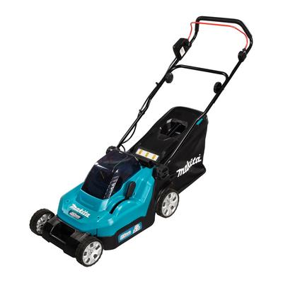 Akku-Rasenmäher MAKITA "DLM382PM2", blau, B:45cm H:100,5cm T:141cm, Rasenmäher, mit 2 Akkus 18V/4Ah LXT und Doppel-Schnellladegerät Image