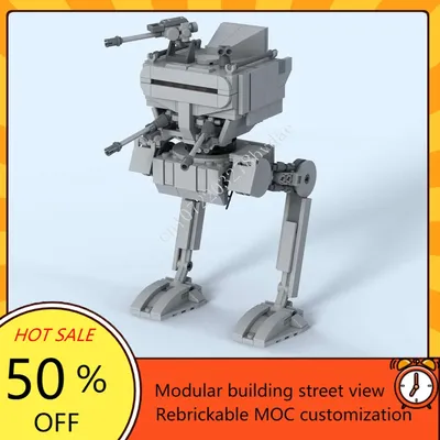421PCS English system AT-IA Space War Weapon MOC SpaceShip Battle Model Building Blocks Architecture Image