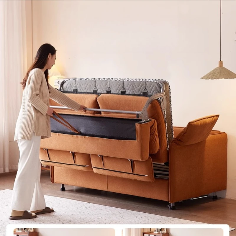 Italienisches nordisches kleines Sofa, modernes Schlafsofa, Designer, faltbar, Schlafzimmer, Couch, Wohnzimmer, umwandelbar, Divano-Möbel, Zuhause