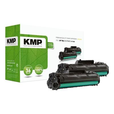 KMP 2er-Pack Toner ersetzt HP »CE278AD« 78A schwarz Image