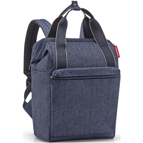 Reisenthel Rucksack allrounder R herringbone blau, 31x39x17 cm Image