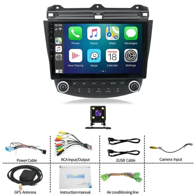 10 Inch Android 13.0 4+64GB For Honda Accord 7th 2003-2007 Car GPS Navigation Multimedia Player