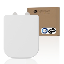 Duroplast WC-Sitz, WHITE, WC3D, E-Form, mit Absenkautomatik und Schnellverschluss