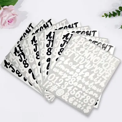 10PCS Stickers Alphabet Stickers Manual Ledger Material Decorative Stickers Creative DIY Handmade Stickers Child Reward Stickers