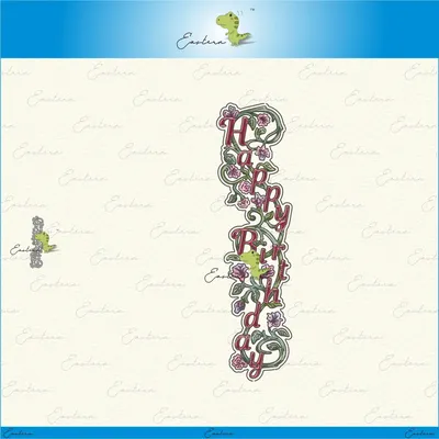 Vertical Happy Birthday Die Set metal cutting dies 2023 new diy molds Scrapbooking Paper Making die cuts crafts Printed Sheet