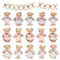 12-48 pezzi mini orsetto di peluche giocattoli sfusi 10 cm morbidi orsi di peluche con vestiti di