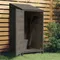 Abri de jardin Anthracite 55x52x112 cm, bois de sapin massif, décoration de jardin extérieur,