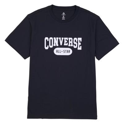 T-Shirt CONVERSE "RETRO LOGO T-SHIRT", Herren, Gr. S, schwarz (converse schwarz), Obermaterial: 100% Baumwolle, sportlich, Shirts Image