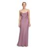 Abendkleid VERA MONT "Vera Mont Abendkleid mit Wasserfallausschnitt", Damen, Gr. 32, Normalgrößen, powder lila, Obermaterial: 97% Polyester, 3% Elasthan. Futter: 100% Polyester., feminin, figurumspielend lang, Wasserfallausschnitt, Kleider