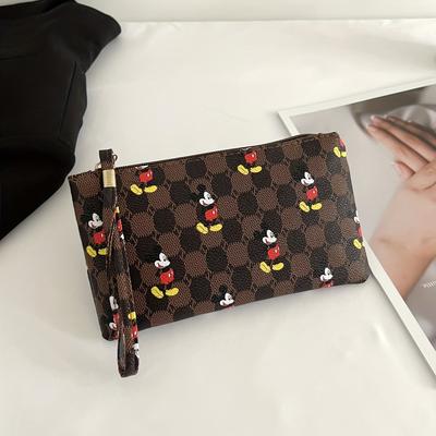 TEMU Mouse Print Handbag, Cartoon Phone Bag, Cute Anime Wrist Wallet Coin Purse Image