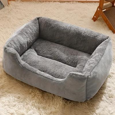 TEMU A Pet Bed Colors, Suitable For Small To Medium-sized Dogs Like Teddy And Corgis, Designed For Winter And Usable All Year Round. Image