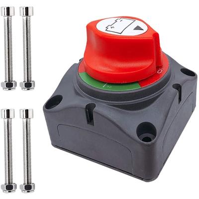 Batterieschalter, 12-48 V Batterie-Hauptschalter Trennschalter für Auto, Fahrzeug, Wohnmobil und Image