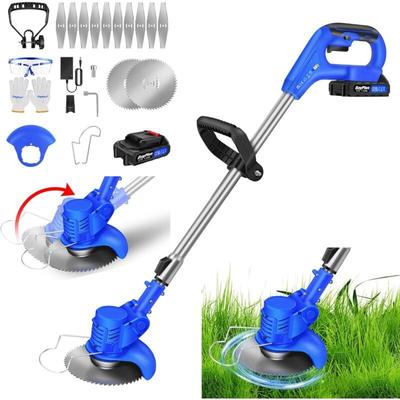 Lucn - Akku Rasentrimmer mit Akku 21V Elektrischer Rasentrimmer Elektro-Trimmer Akku Motorsense Image