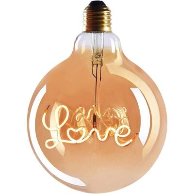 Beijiyi - 1x love E27 Edison-Röhren-LED-Glühbirne – E27-Fassung – Dimmbare LED-Glühbirne – 4 w, Image