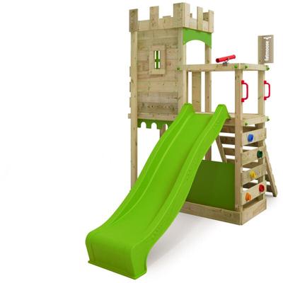 Spielturm Ritterburg BoldBaron mit Rutsche und Sandkasten, Integrierter Sandkasten – Apfelgrün Image
