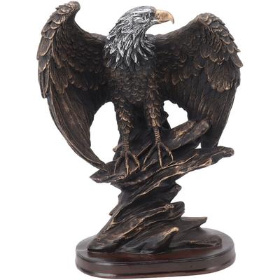 Eosnow Adlerstatue aus Kunstharz, lebendig, genial, langlebig, dekorative Vintage-Adlerfigur für Image