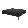 Set 2 reti con doghe 90 x 200 cm + Materasso a molle insacchettate BLACK DREAM di YSMÉE - 180 x 200 cm