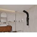 Colonna doccia idromassaggio KOURBEA - Nera - 20 x 132 cm