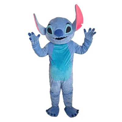 Hochwertiges blaues Stich-Maskottchen-Kostüm, Cartoon-Werbung, Kostüm, Tier, Karneval, Geburtstag, Image