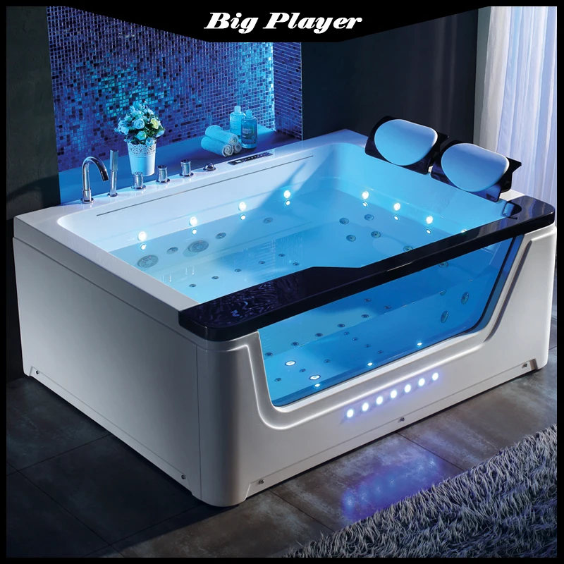 1,7 Meter Single Hotel Home Badewanne Badewanne Wasserfall Thermostat Pool Acryl Doppel Paar Surfen Massage