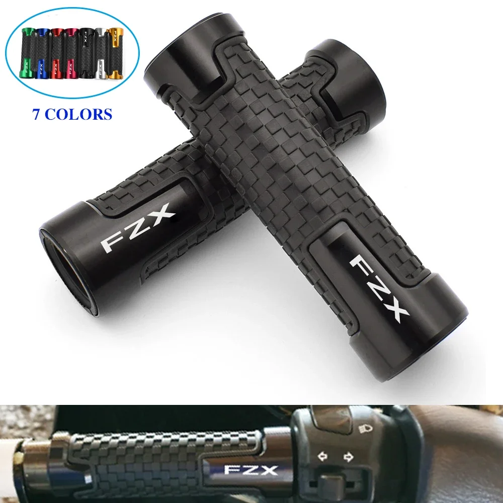 Motorrad-Handgriffe, 7/8 Zoll, 22 mm, CNC-Aluminium-Gummi-Gel-Griff für Yamaha FZX 150 FZX 250 FZX 700 FZX 750 Image
