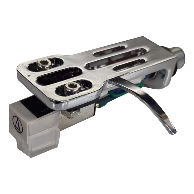 Bestes AT3600L Moving Magnetic Cartridge Stylus Headshell Connect Kit für LP Vinyl Plattenspieler Plattenspieler Phonograph, Silber Image