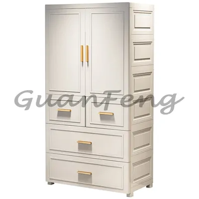 Verdickter Babygarderobe mit hängender Kleideraufbewahrungsschrank, Kinderkleidungsschrank, Image